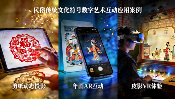 民俗传统文化符号在数字艺术互动中的应用案例