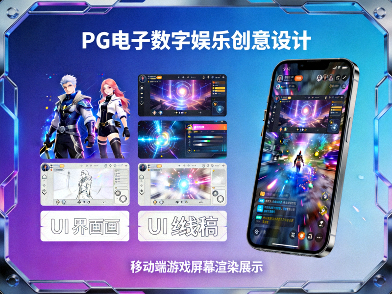 PG电子数字娱乐创意设计与移动端游戏屏幕渲染展示