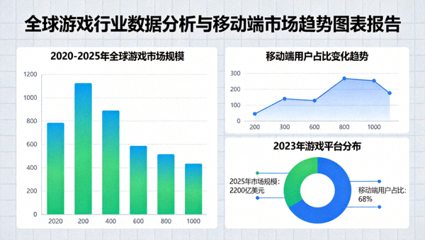 全球数字游戏产业市场研究与移动娱乐增长趋势数据图