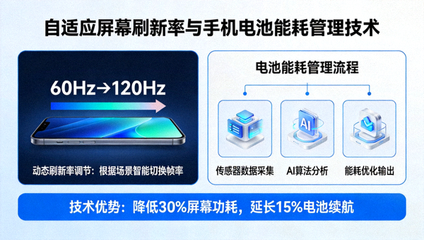 自适应屏幕刷新率与手机电池能耗管理技术